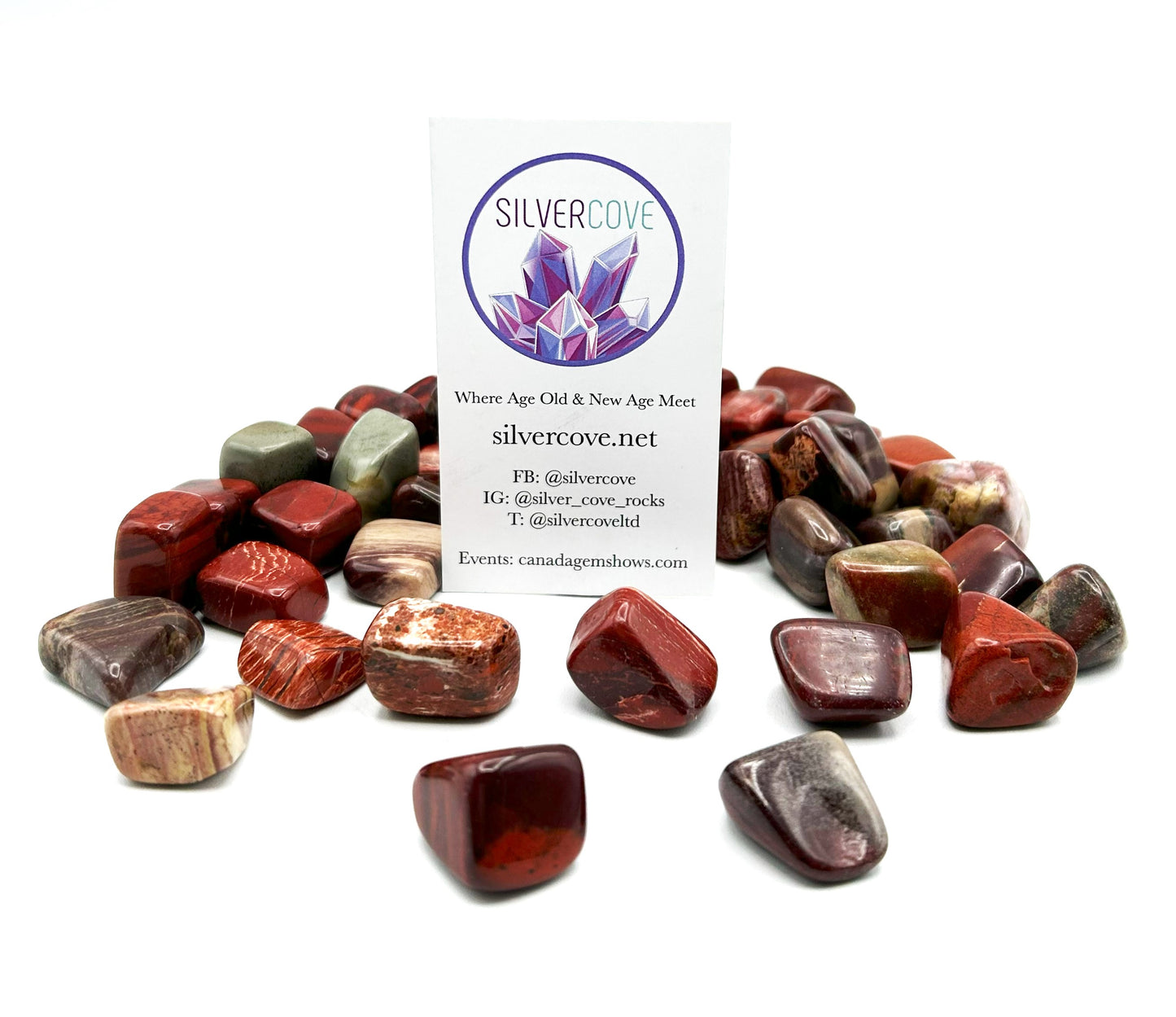 Poppy Jasper 1lb Tumbled Bag