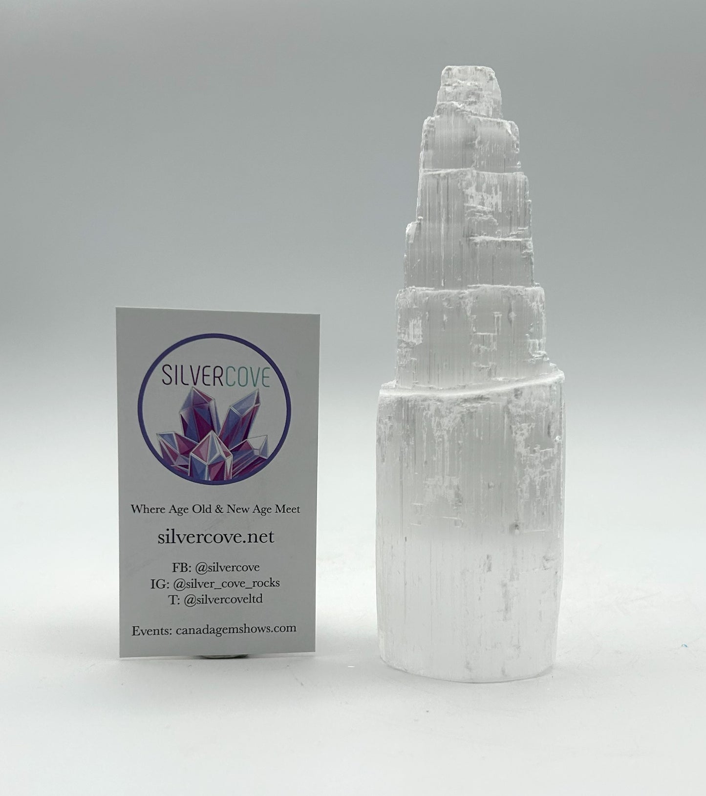 15cm Selenite Tower (Case)