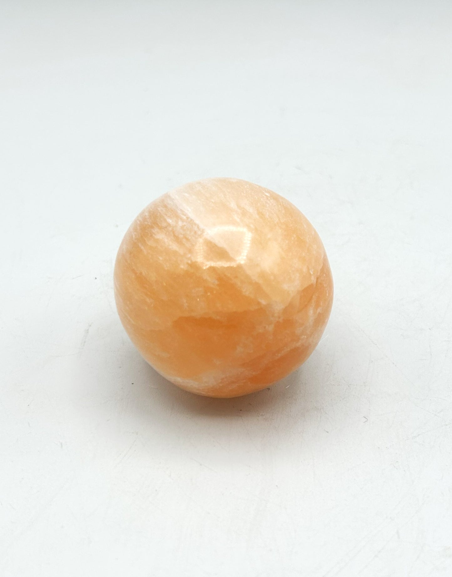 6 cm Peach Selenite Spheres (Case)
