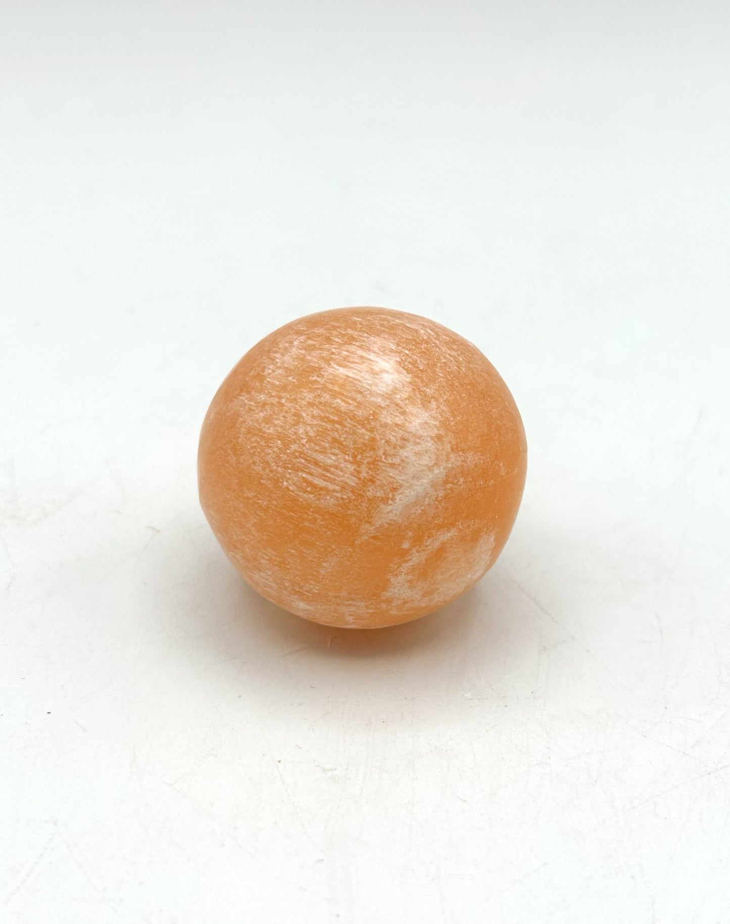 6 cm Peach Selenite Spheres (Case)