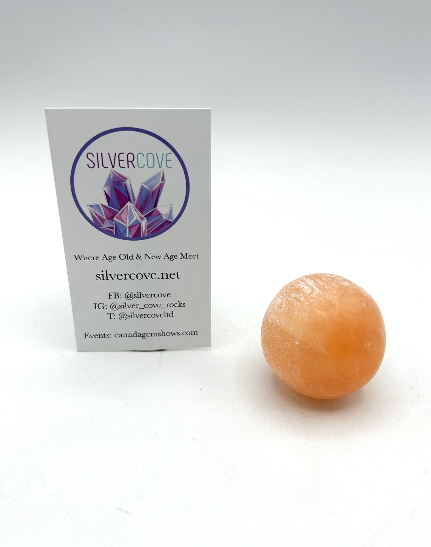 4 cm Peach Selenite Spheres (20pcs)