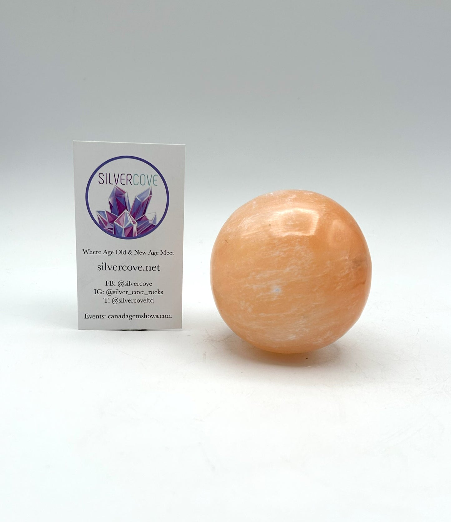 7-8 cm Peach Selenite Spheres (Case)