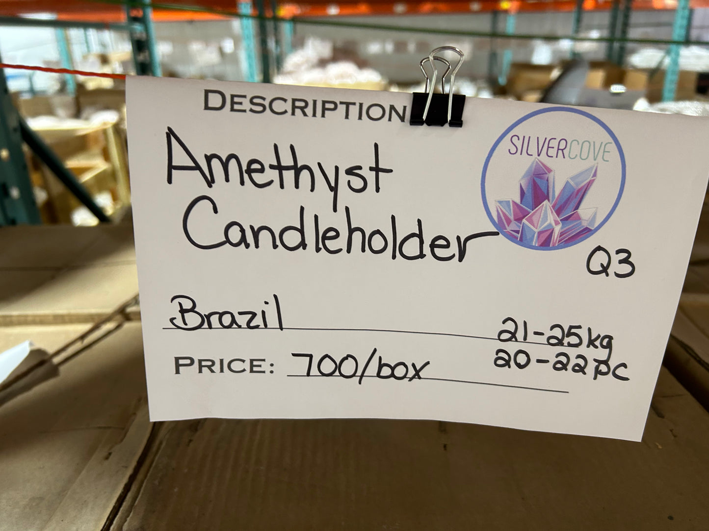 Amethyst Candleholder Case