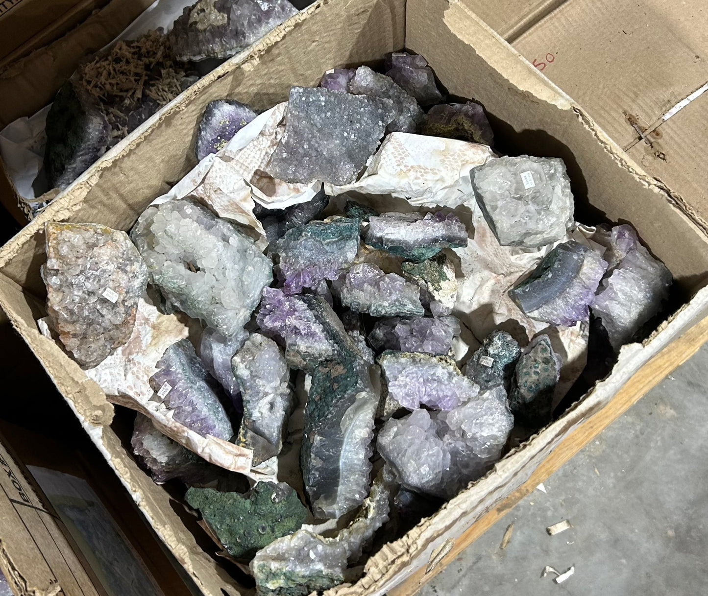 C-Grade Amethyst Clusters (Case)