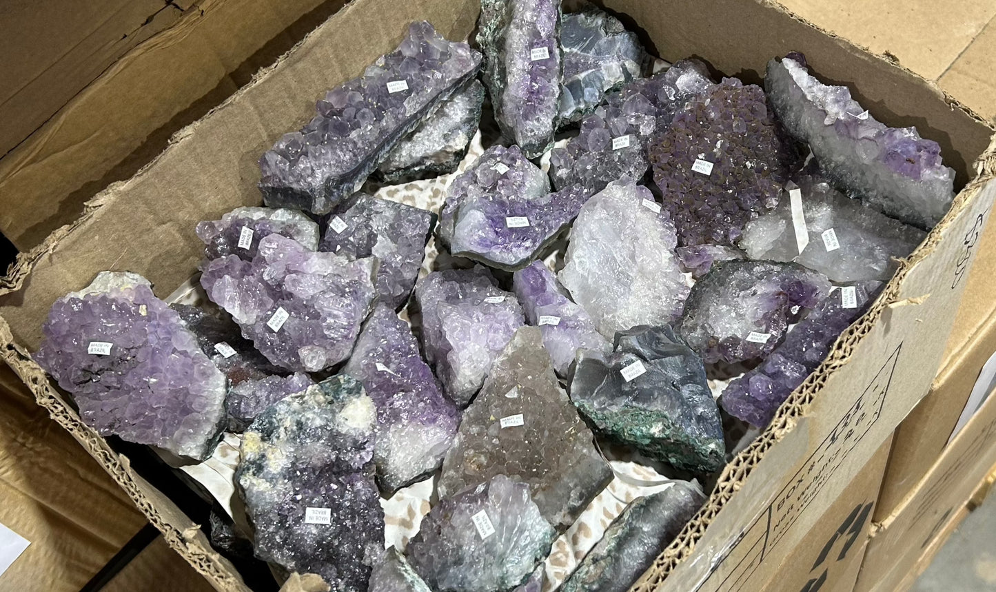 B-Grade Amethyst Clusters (Case)
