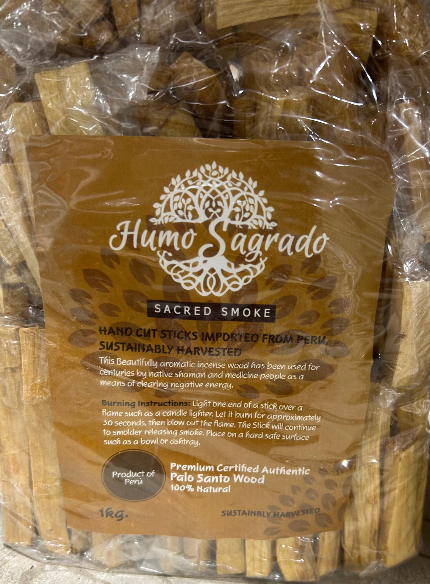 Mixed Size Palo Santo Sticks (1kg Bag)