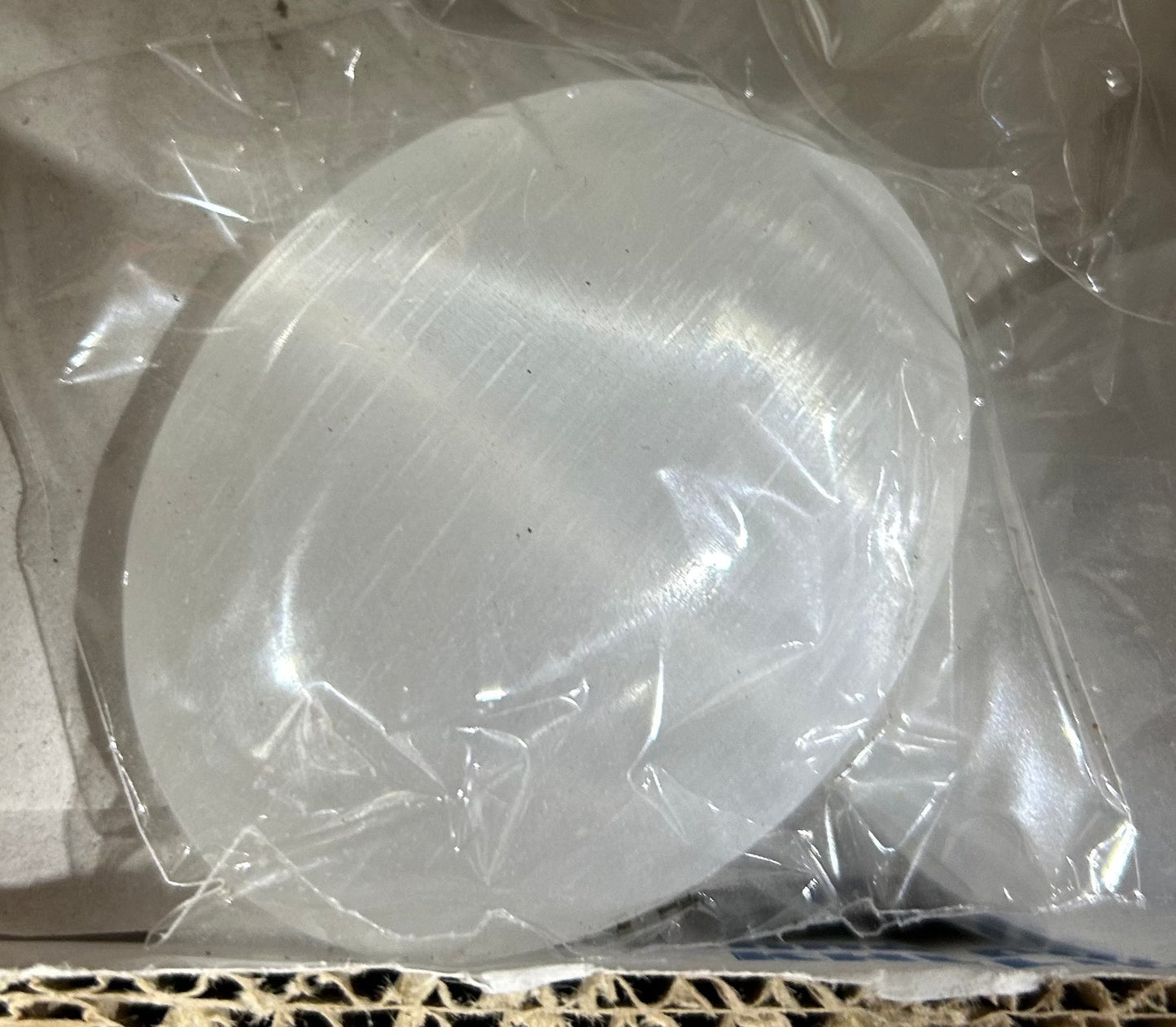 7 cm Selenite Palm Stone "Soap" (20 pcs)