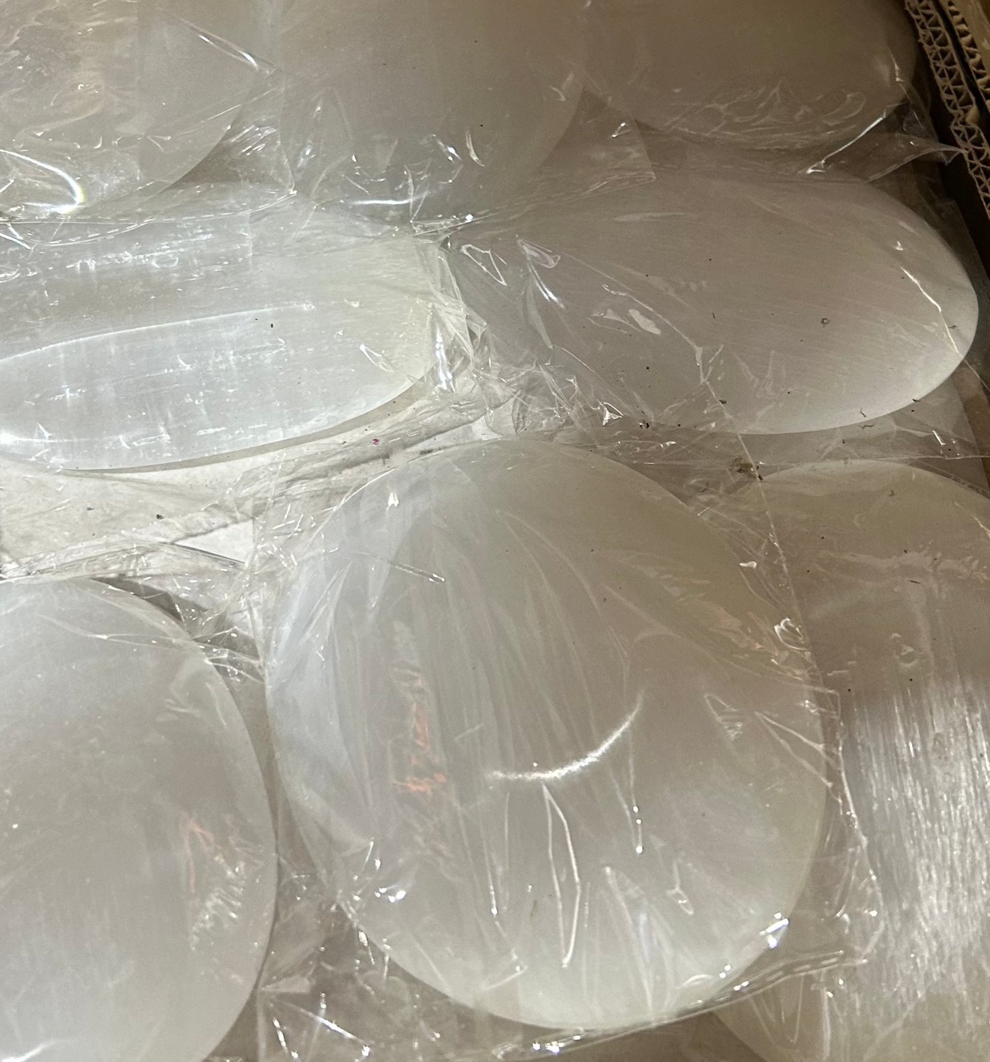 13-15 cm Selenite Palm Stone "Soap" (20 pcs)