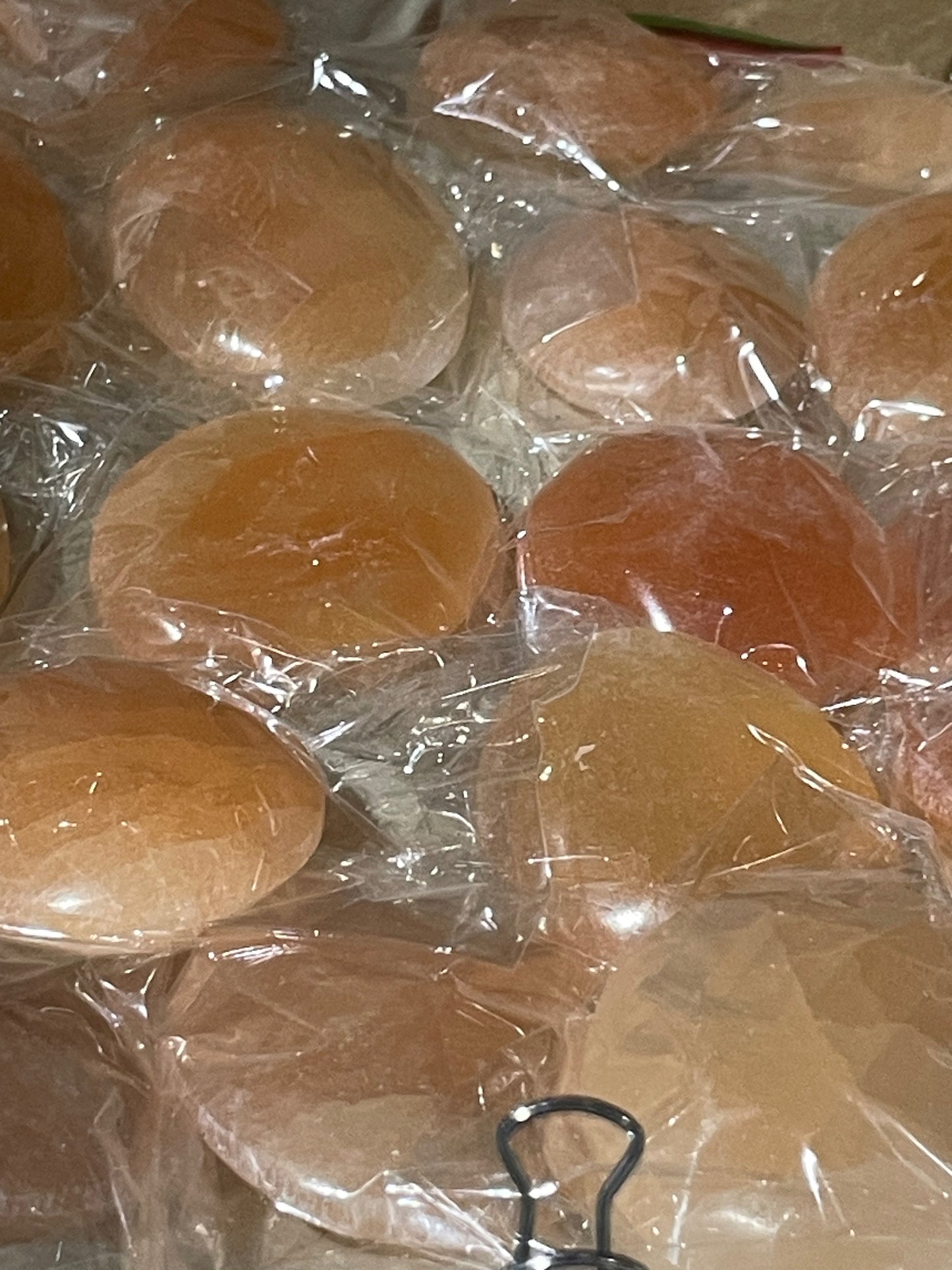 7 cm Peach Selenite Palm Stone "Soap" (20 pcs)