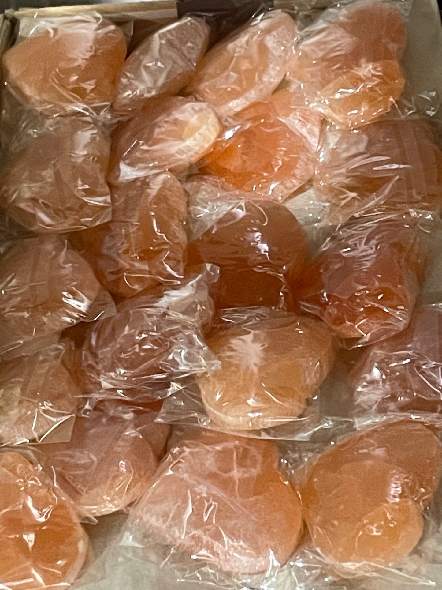 7cm Carved Orange Selenite Heart (20 pcs)