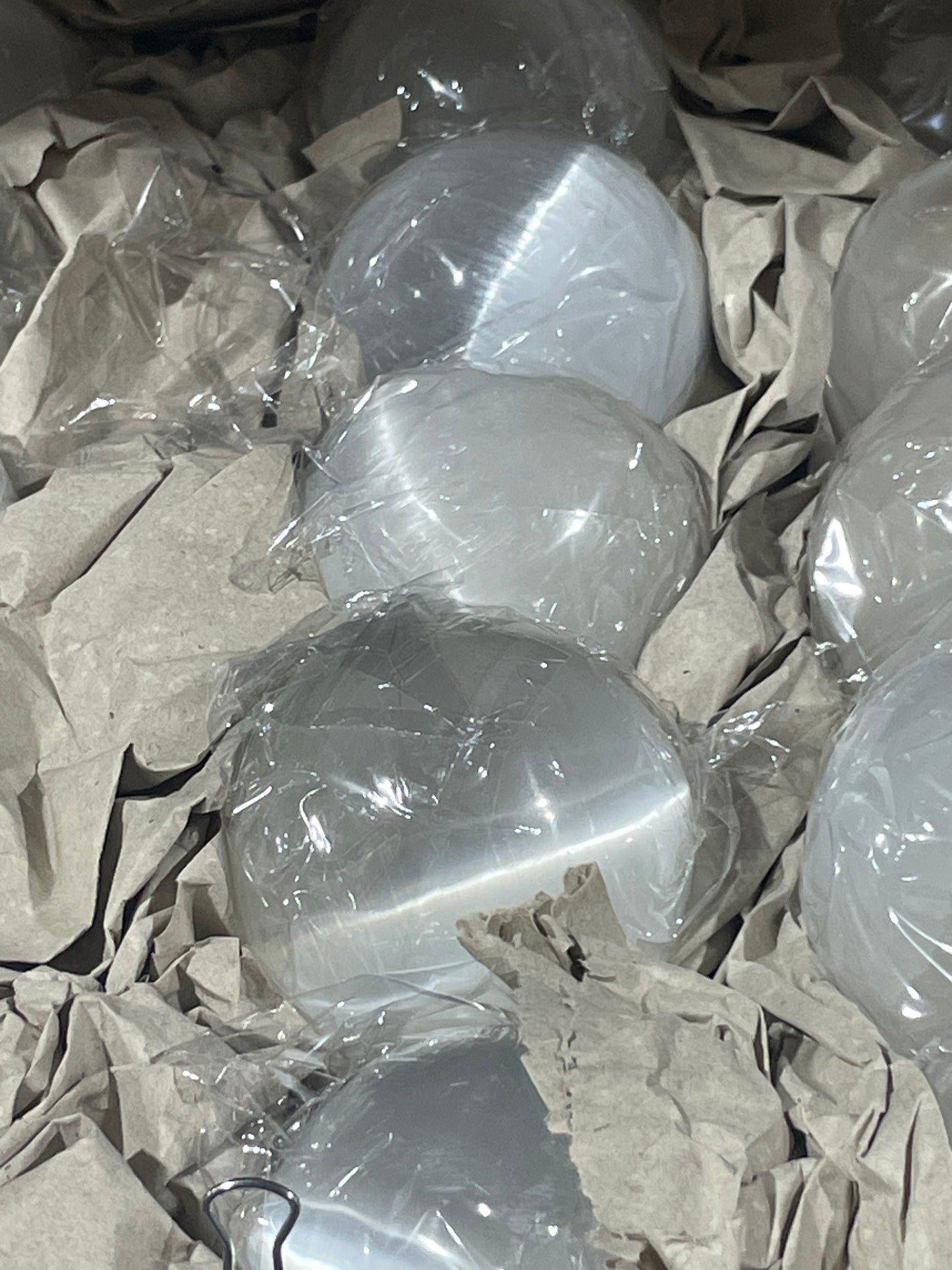 7-8 cm White Selenite Spheres (Case)