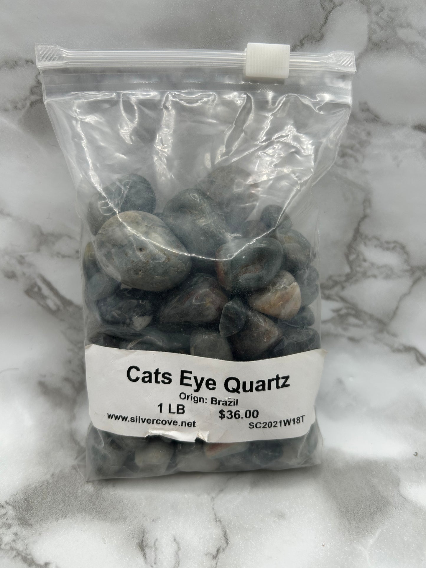 Cats Eye Quartz 1lb Tumbled Bag