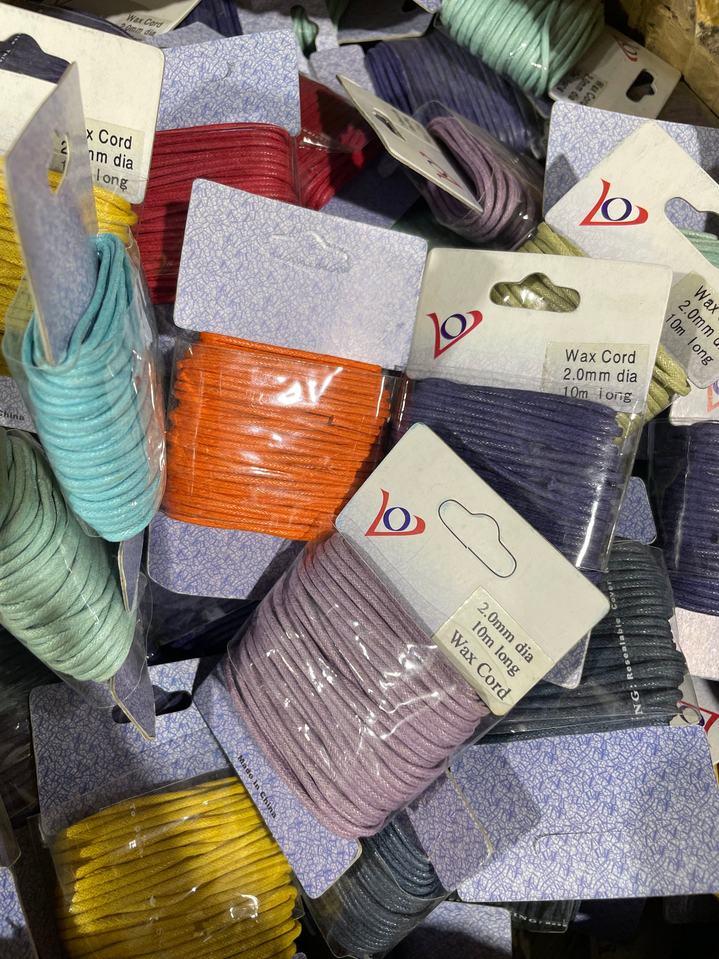 25pc Mixed Wax Cord Lot