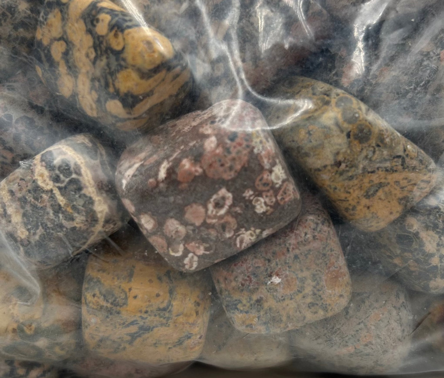Leopard Skin Jasper 1lb Tumbled Bag