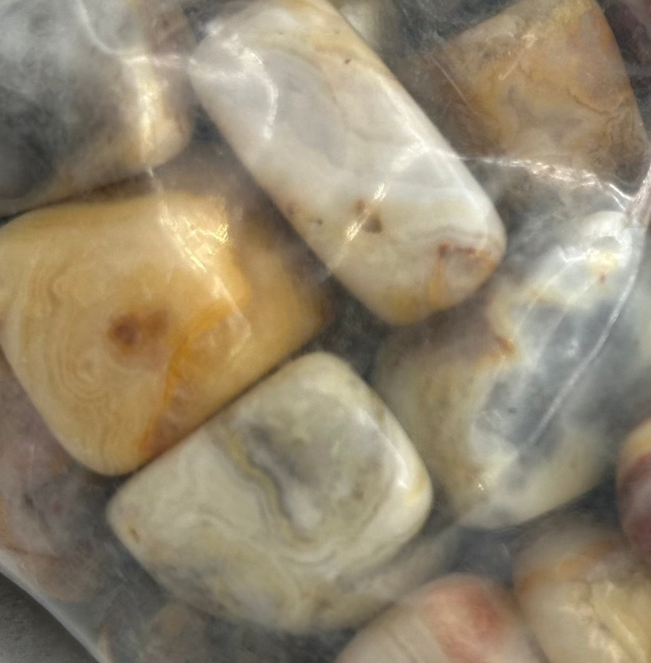 Crazy Lace Agate 1lb Tumbled Bag