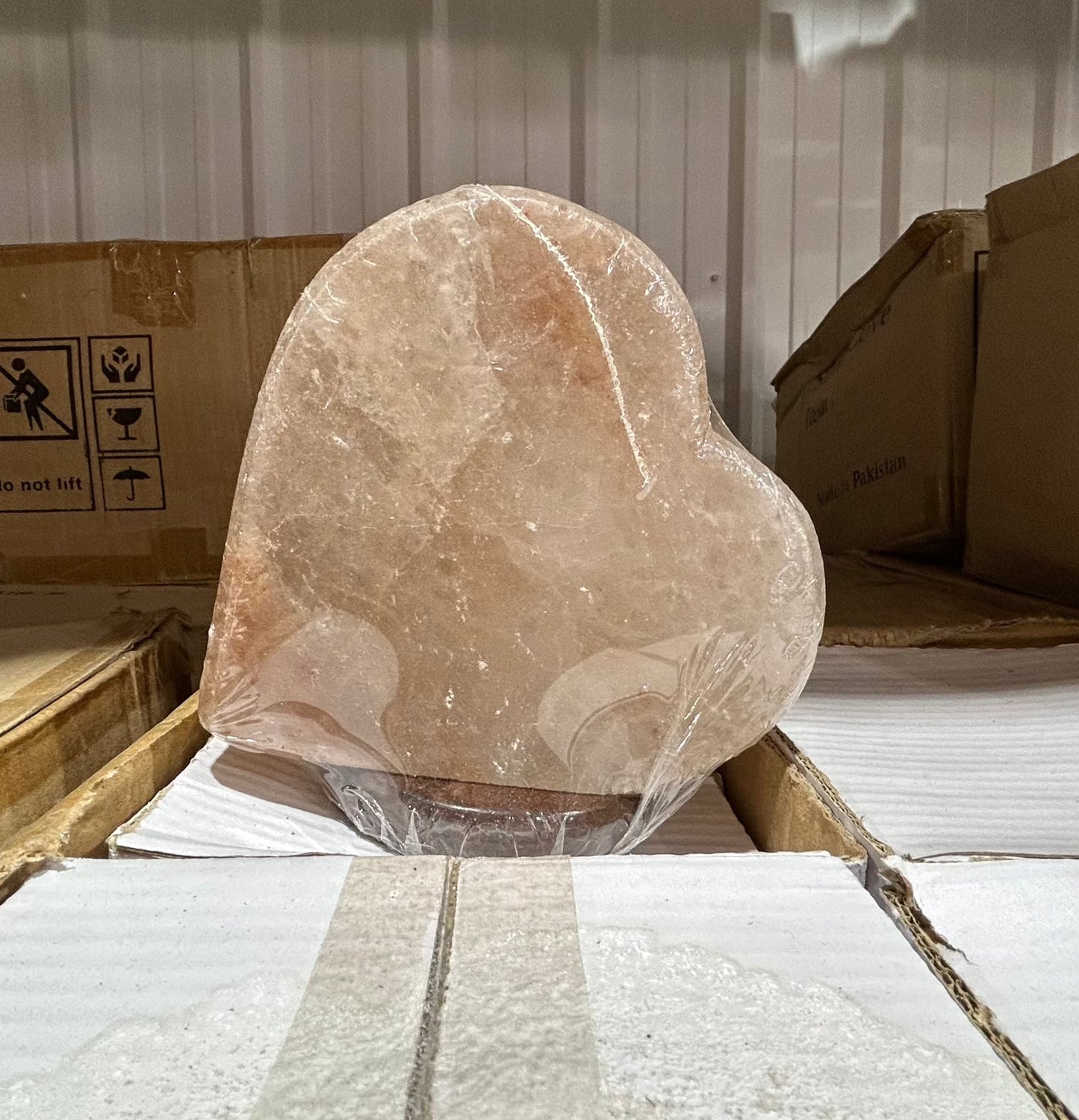 Heart Carved Salt Lamp (4pc Case)