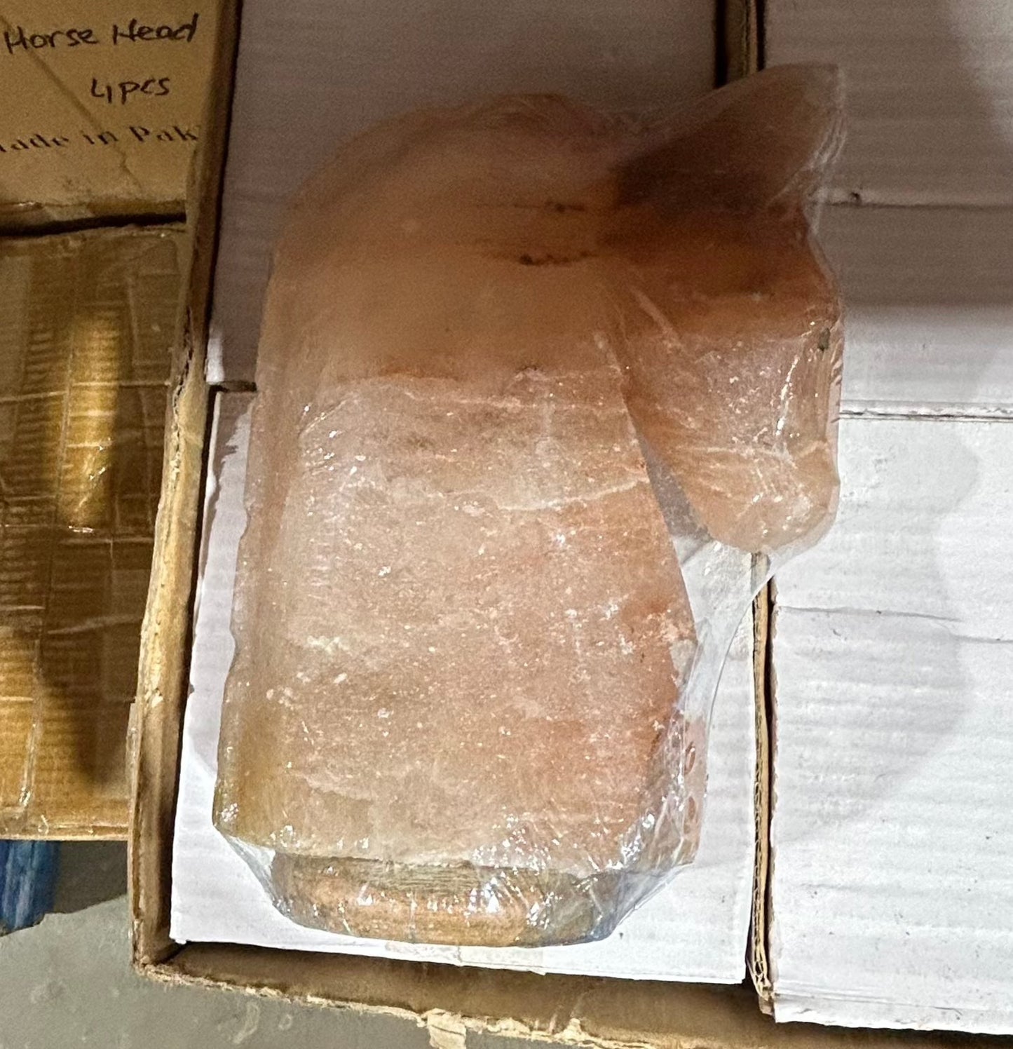 Horse Carved Salt Lamp (4pc Case)