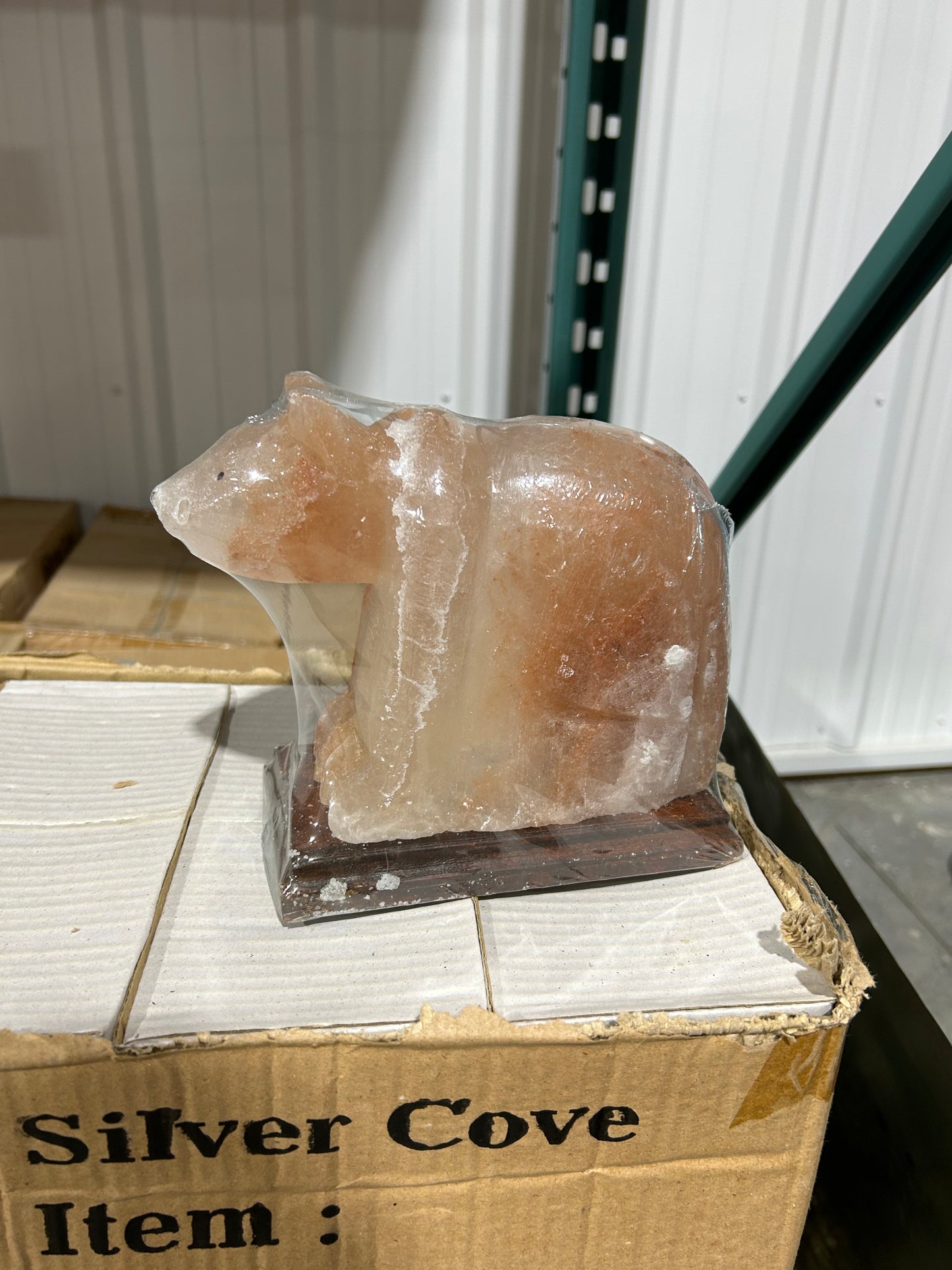Bear Carved Salt Lamp (4pc Case)