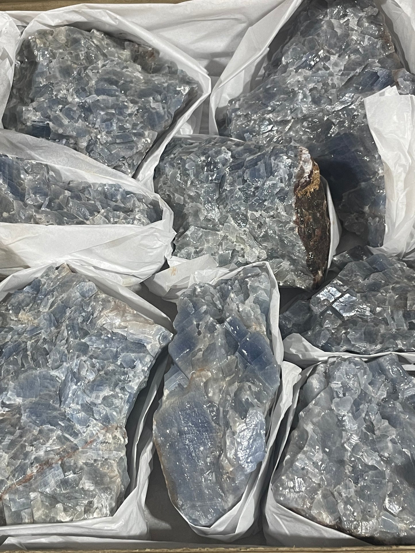 Blue Calcite (10lb Lot)