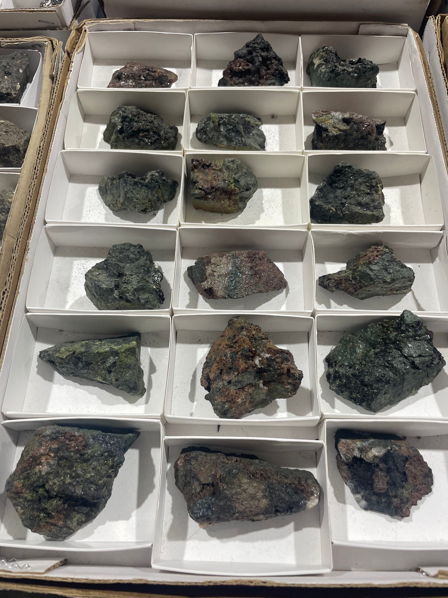 Canadian Andradite, Garnet, Epidote in Scarn (Flat)