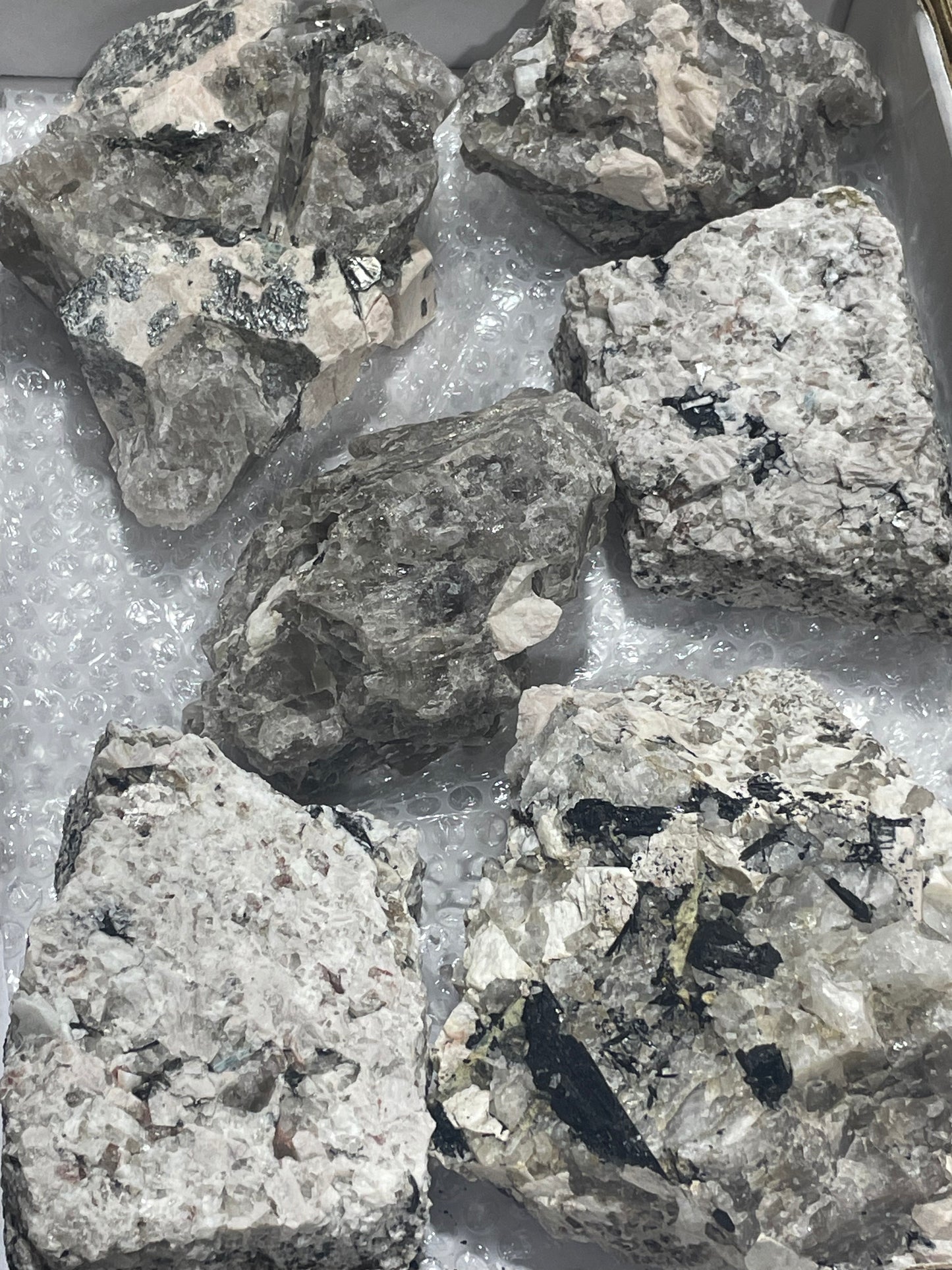 Canadian Aquamarine, Tourmaline, Feldspar, Quartz (Flat)