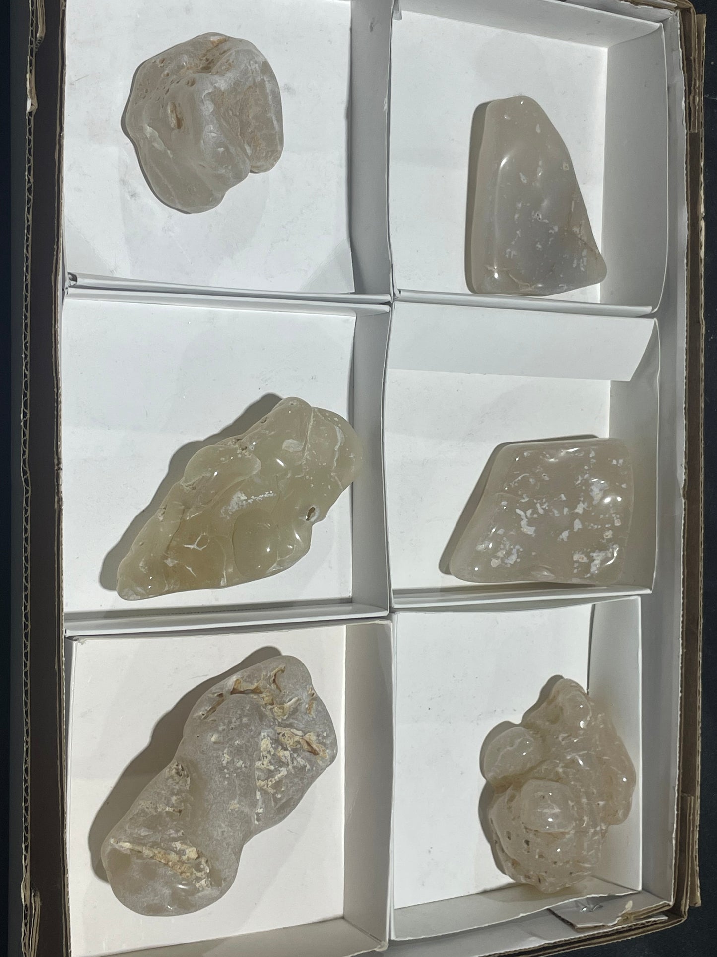 Polished White Agate (Flat)