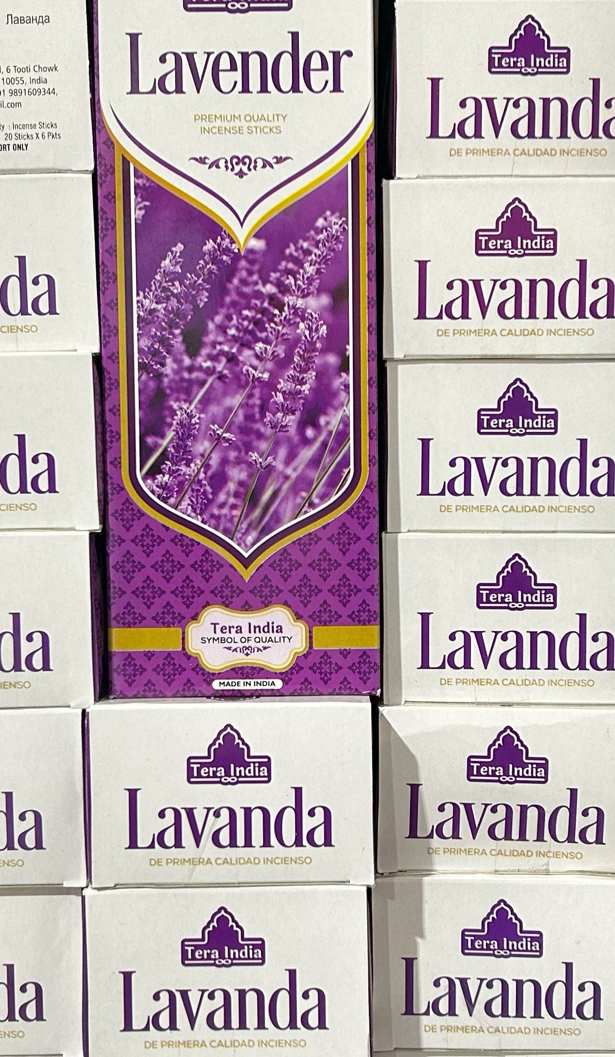 Lavender Incense - Case (6 Boxes per Case)