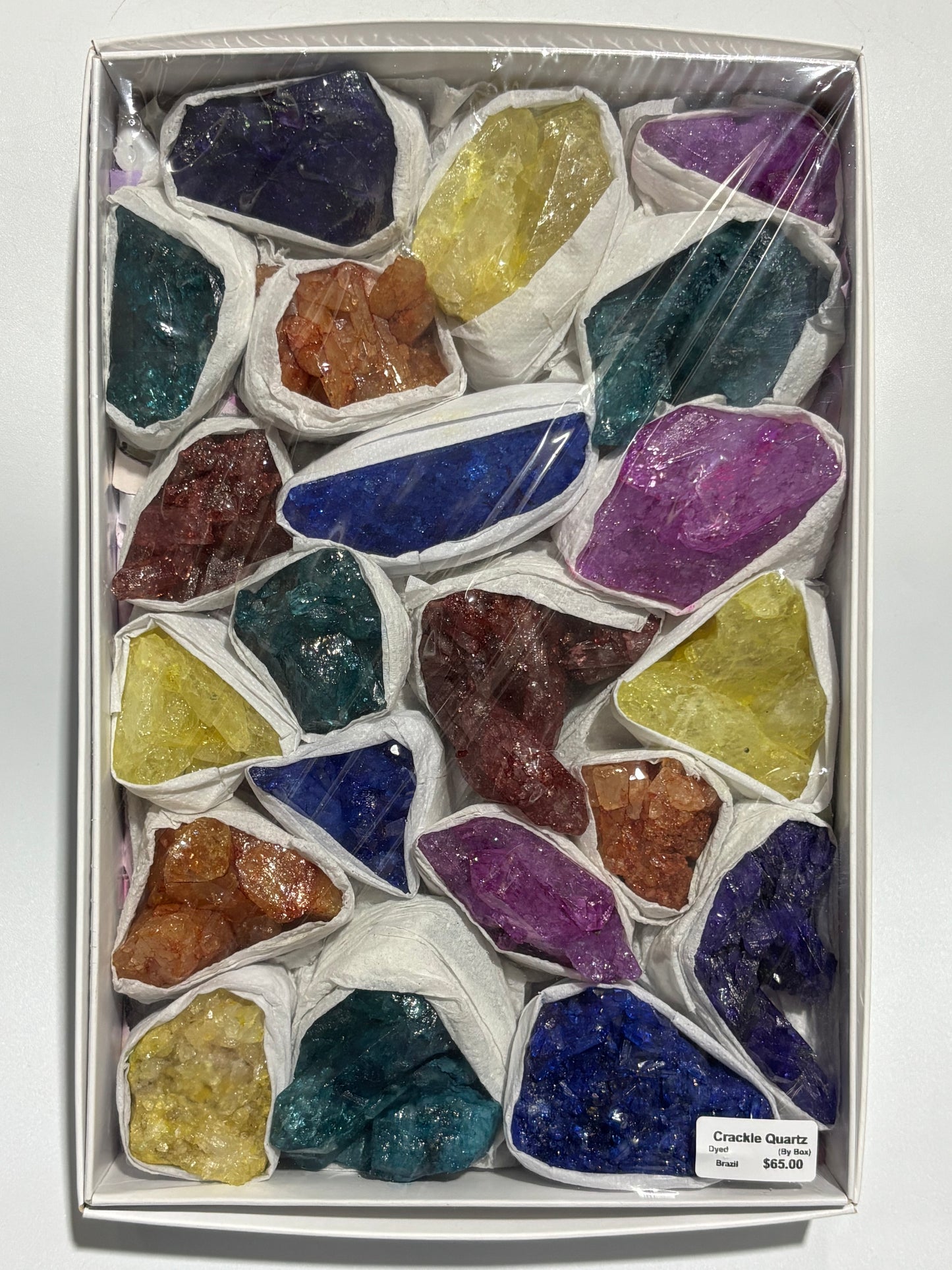 CONTACT FOR DISCOUNT - Crackle Quartz (Dyed)