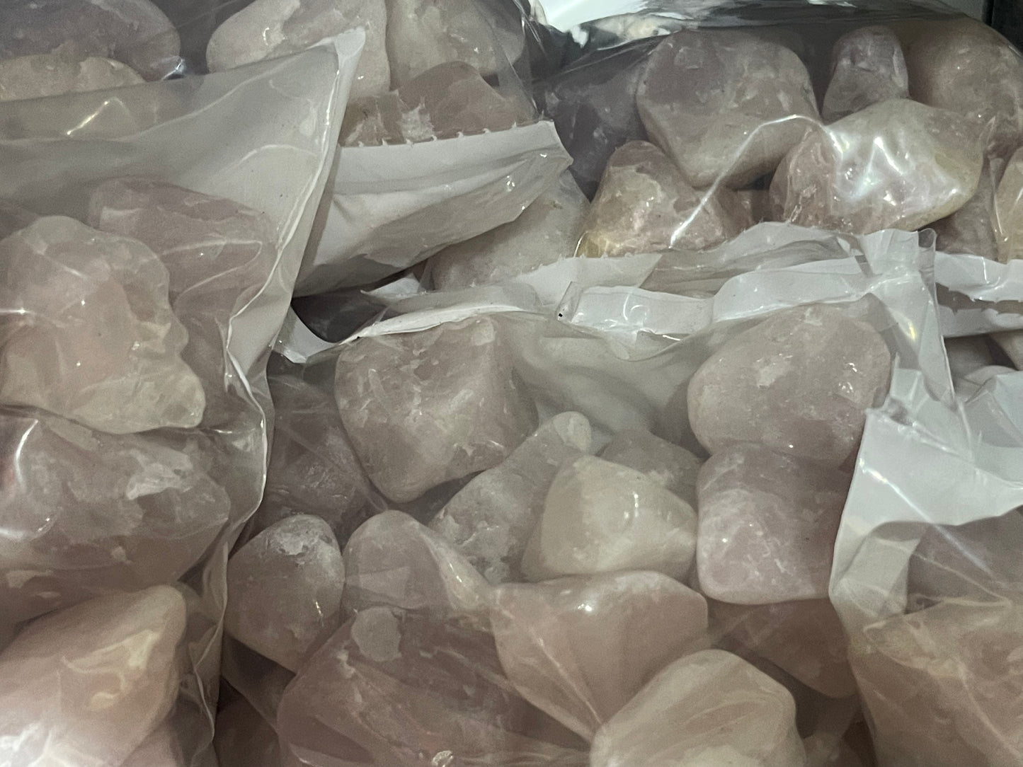 Rose Quartz (Vibration Tumbled) 2lb Tumbled Bag