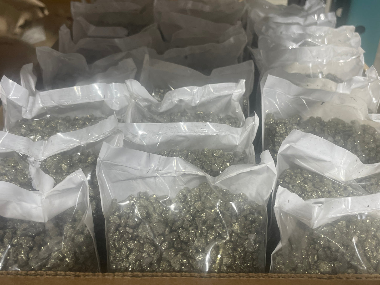 Pyrite Pebbles 1lb Bag