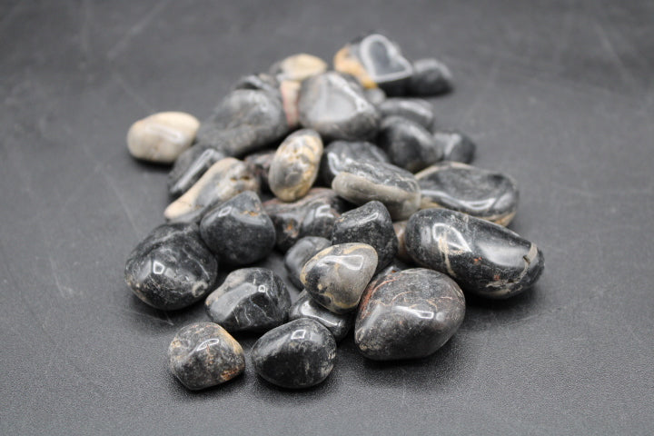 Black Onyx (Med) 1lb Tumbled Bag
