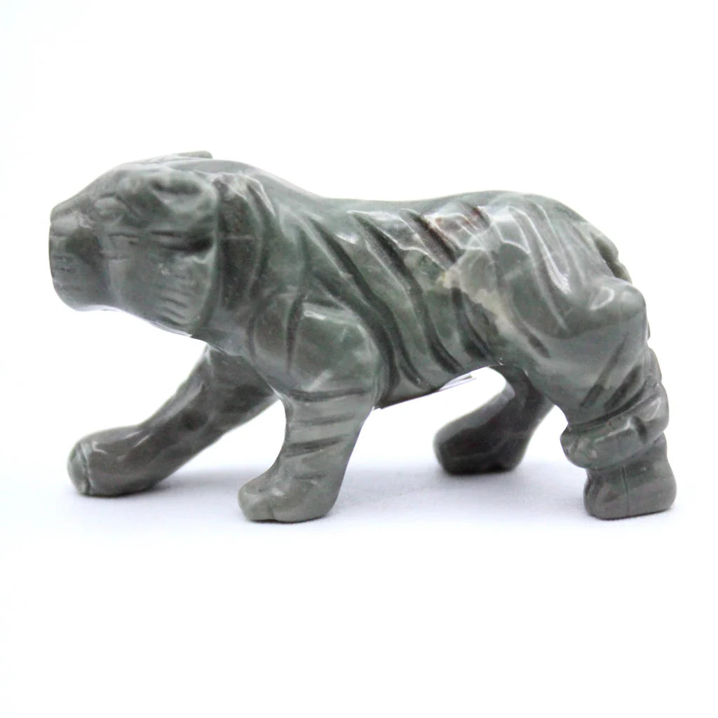 Marble Tiger Carving 20pc Lot