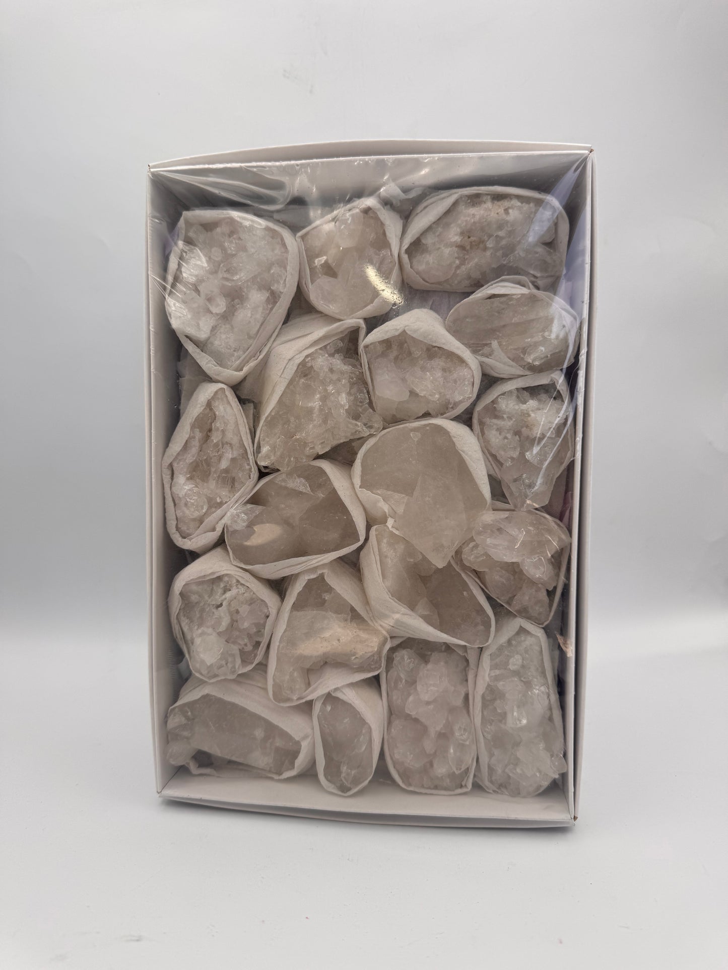 Clear Quartz Cluster Half Flat