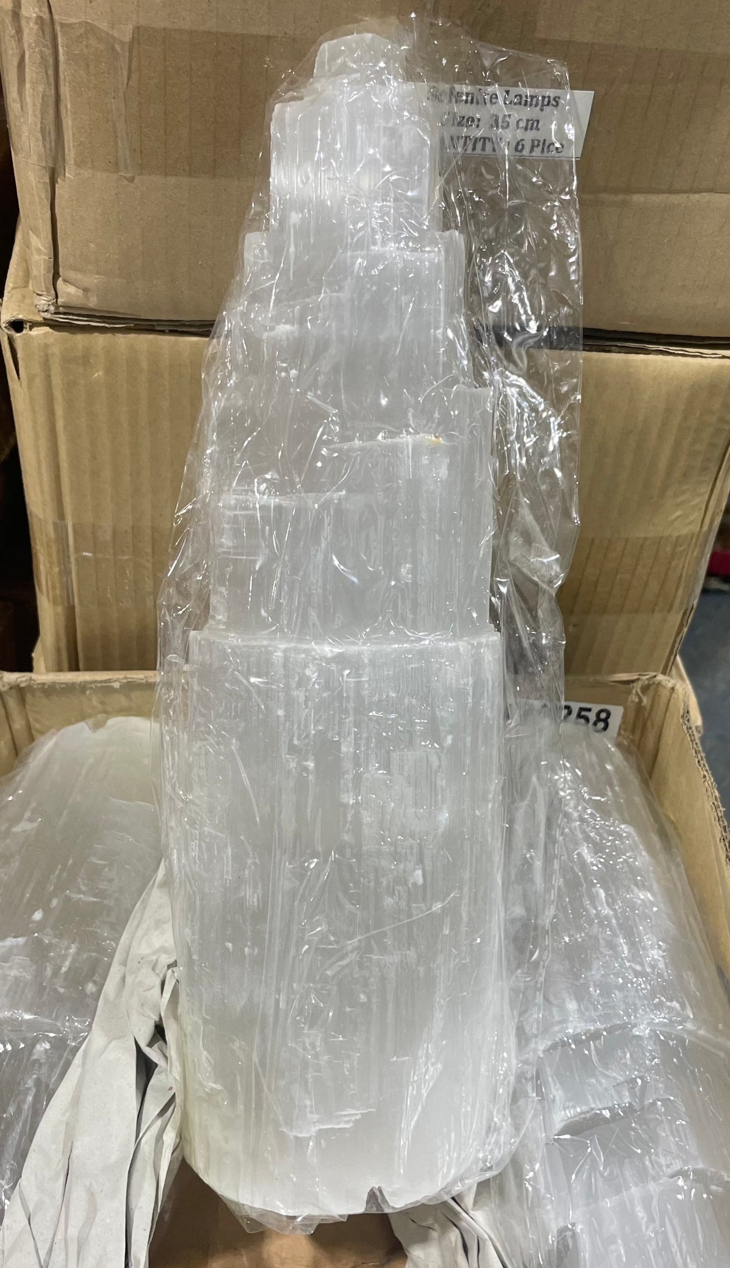 35cm Selenite Lamp (6pc Case)
