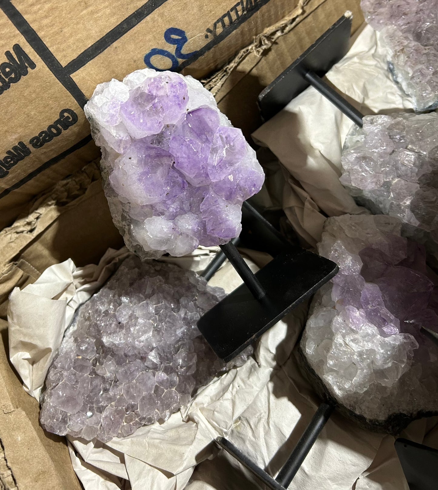 Amethyst on Iron Stand (Case)