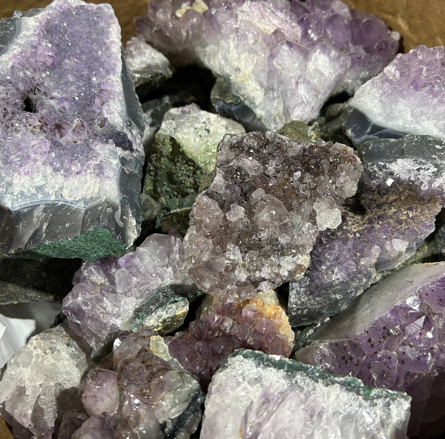 Amethyst Clusters (Case)