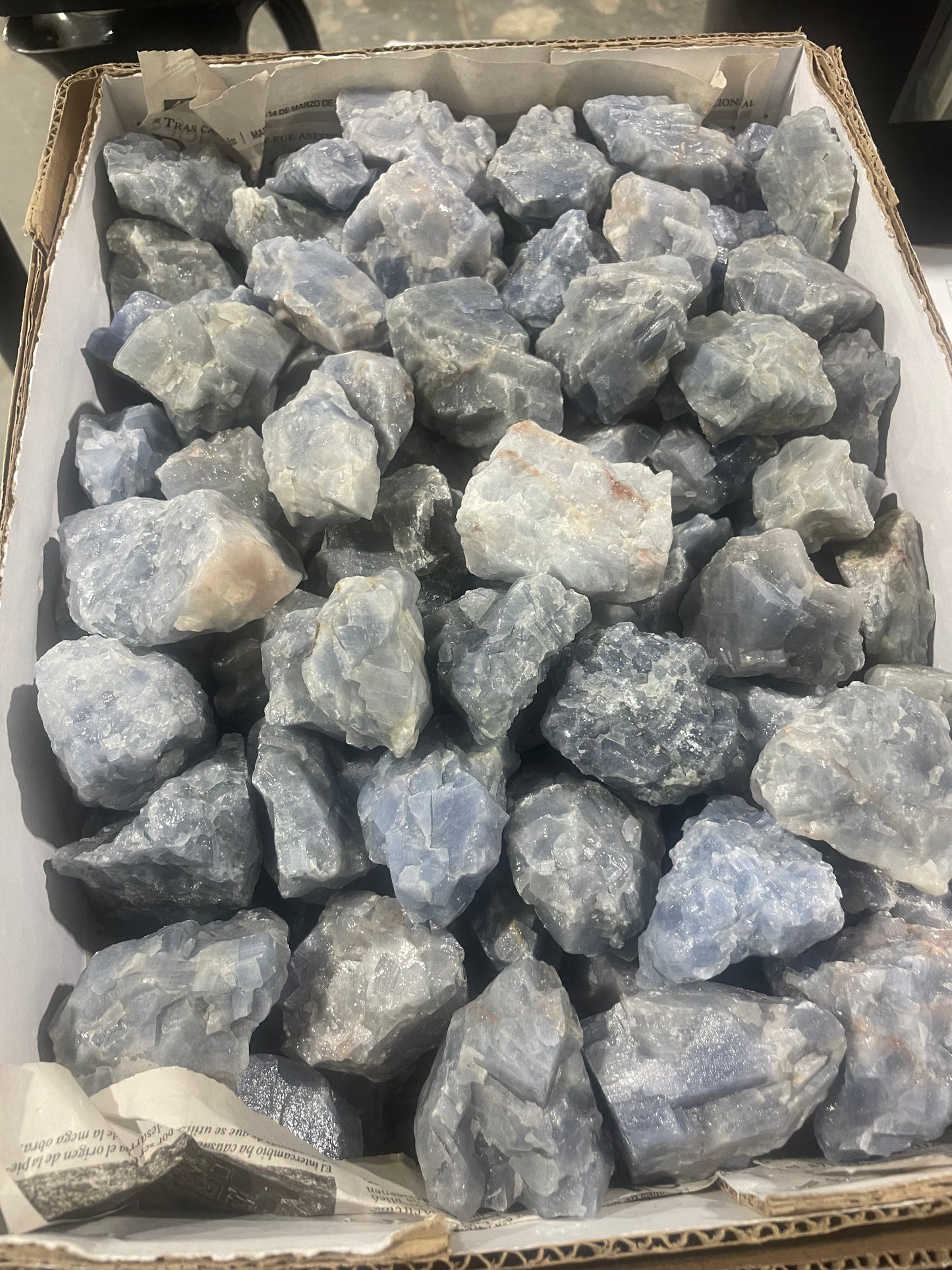 Blue Calcite (10lb Lot)