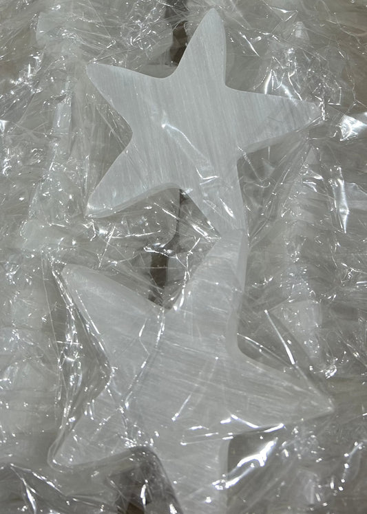 10 cm Selenite Stars (20 pcs)