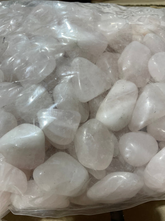 Large Tumbled Rose Quartz (Bag)
