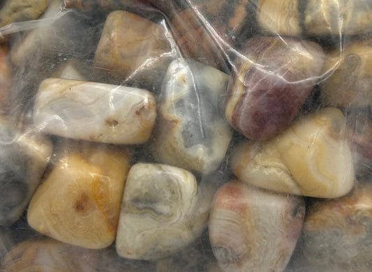 Crazy Lace Agate 1lb Tumbled Bag