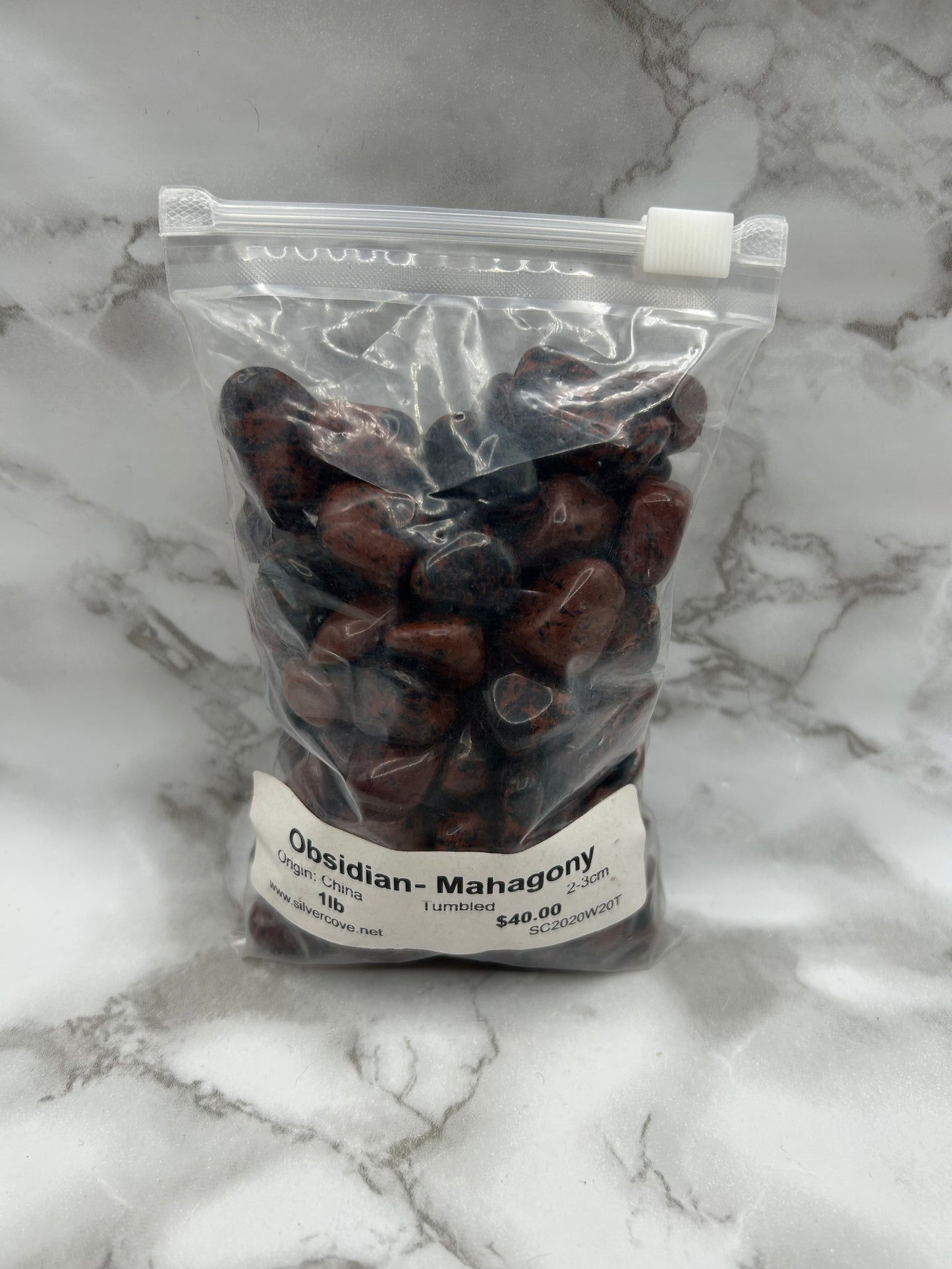 Mahogany Obsidian 1lb Tumbled Bag