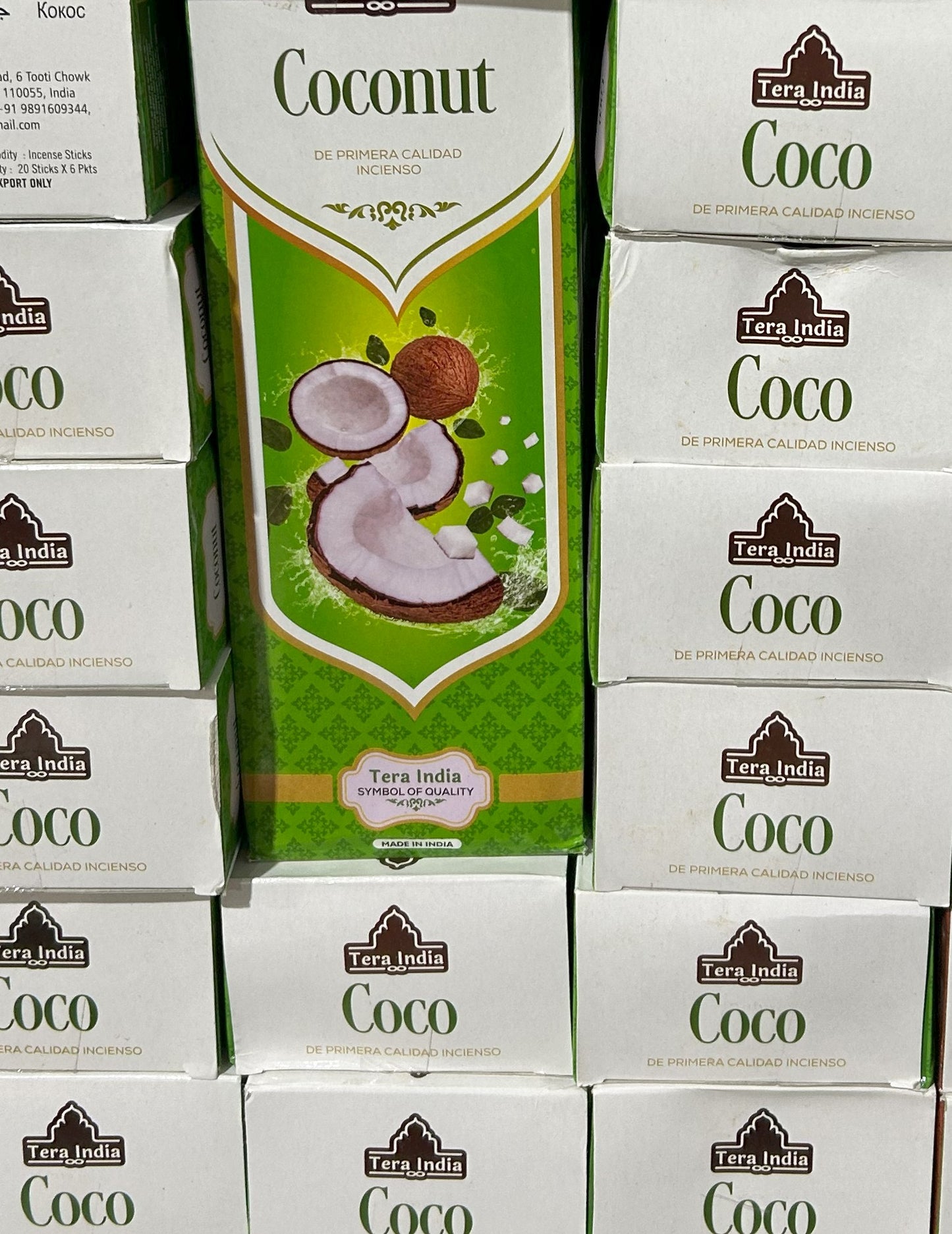 Coconut Incense - Case (6 Boxes per Case)