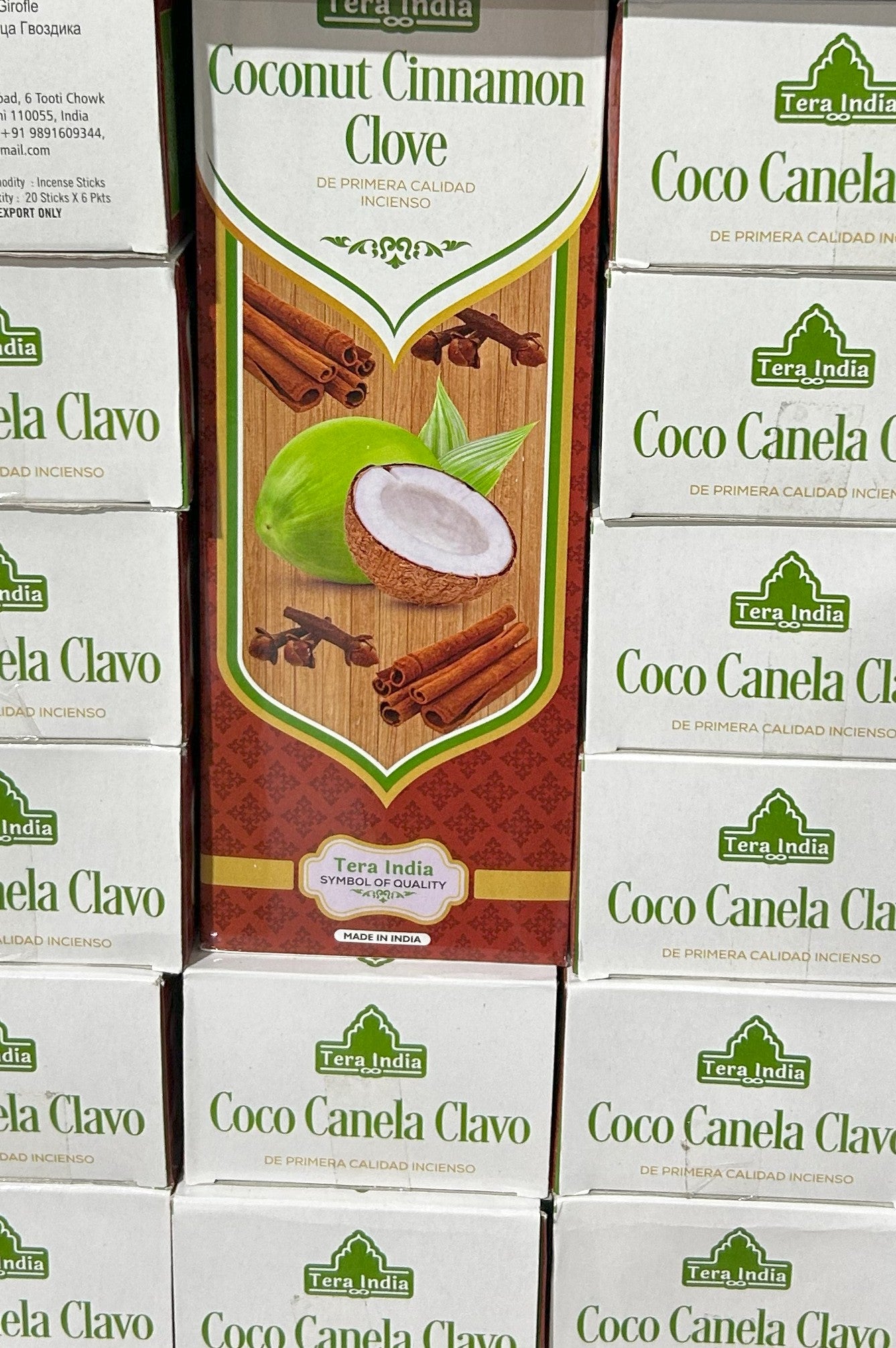 Coconut Cinnamon Clove Incense - Case (6 Boxes per Case)