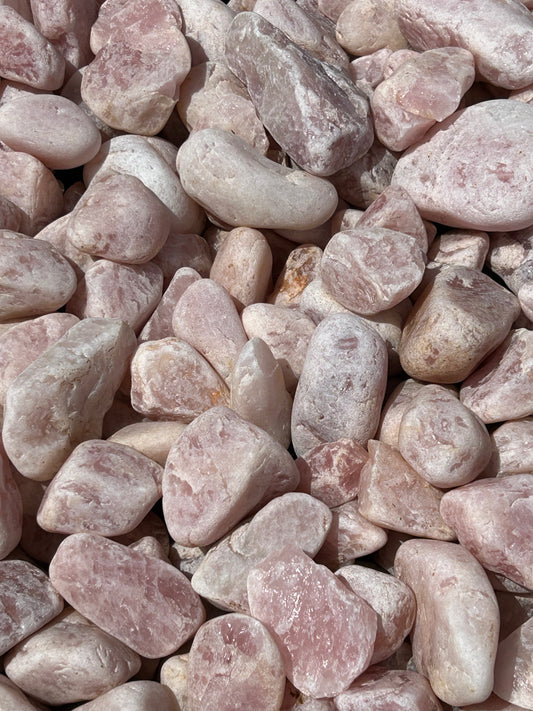 River Tumbled Rose Quartz (10lb Lot)