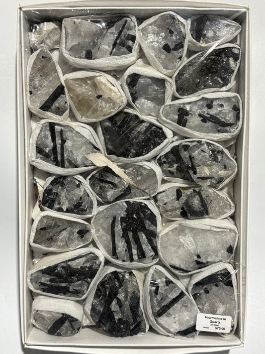 CONTACT FOR DISCOUNT - Tourmaline in Quartz