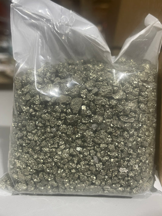 Pyrite Pebbles 1lb Bag