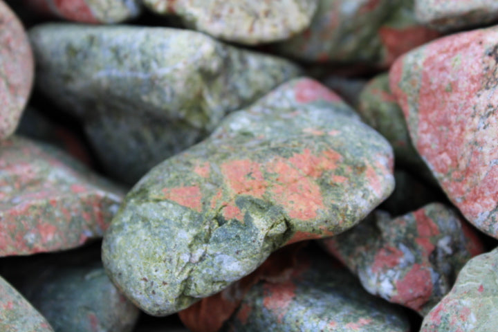 River Tumbled Unakite (10lb Lot)