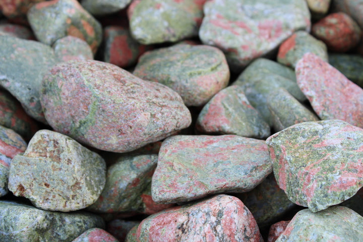 River Tumbled Unakite (10lb Lot)