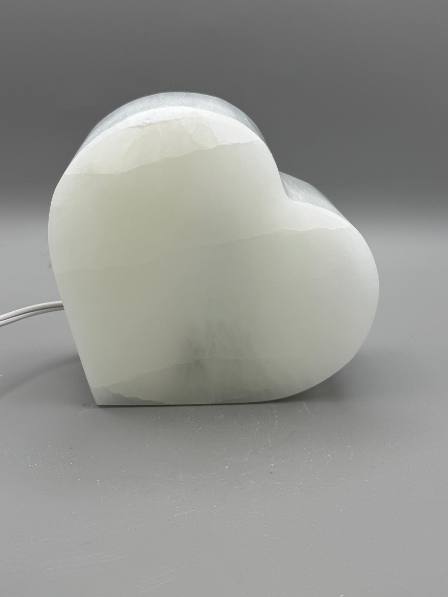 20cm Heart Selenite Lamp (4pc Case)