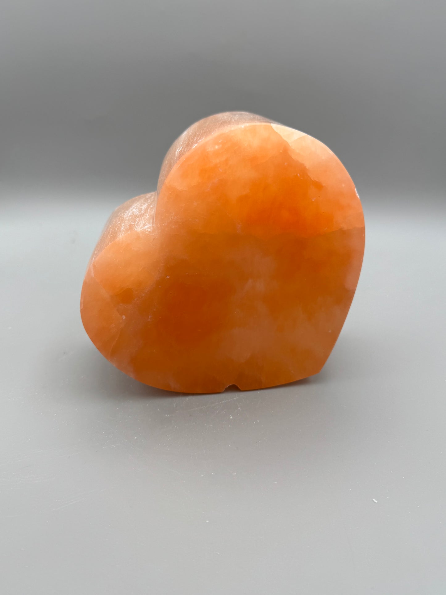 Orange 20cm Heart Selenite Lamp (4pc Case)